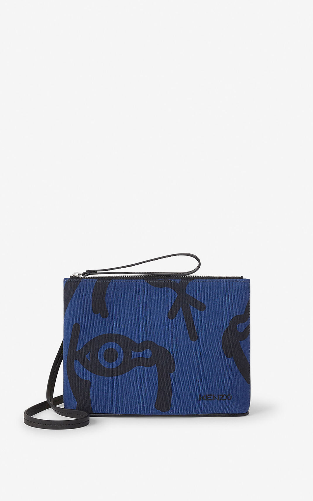 Kenzo Arc Lona and shoulder strap Bolso De Mano Mujer Azules | 1203785-ZF